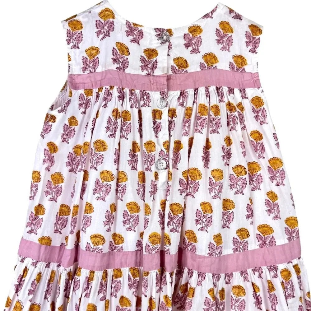 Hanna Andersson & Pink Chicken Sz 4 & 6 Youth Play Dresses 2 Piece Set